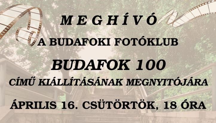 A Budafoki Fotóklub Budafok 100 című kiállításának megnyitója