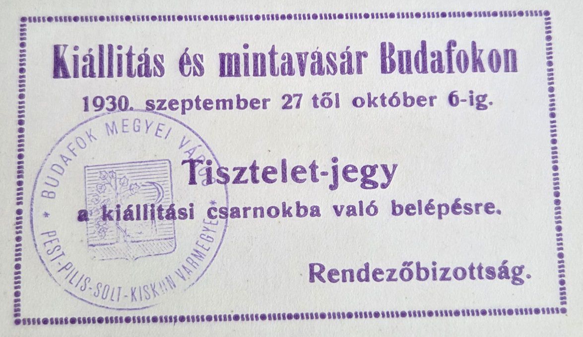Kiállítás és mintavásár Budafokon (1930)