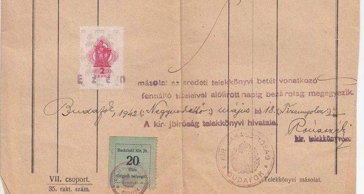 Budafok városi illetékbélyeg